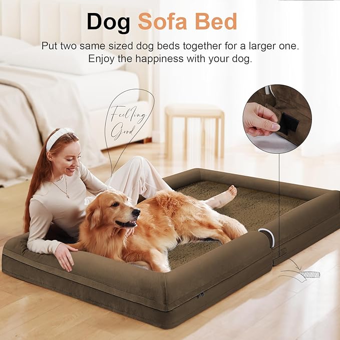 Large Dog Bed Orthopedic Washable: Beds Bolster XL Bed Big XLarge Dogs Egg - Image 3