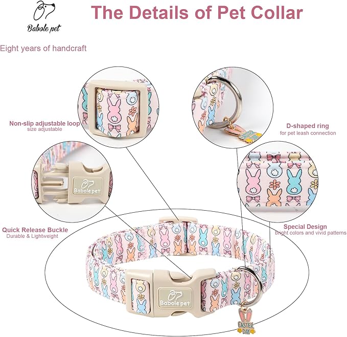 Easter Dog Collar for Puppy Small Dogs - Image 3