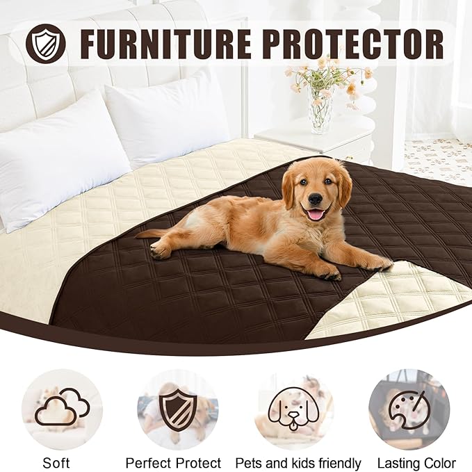 Smiry Waterproof Dog Bed Cover Blanket 30x53, Soft Reversible Pet Blanket - Image 8
