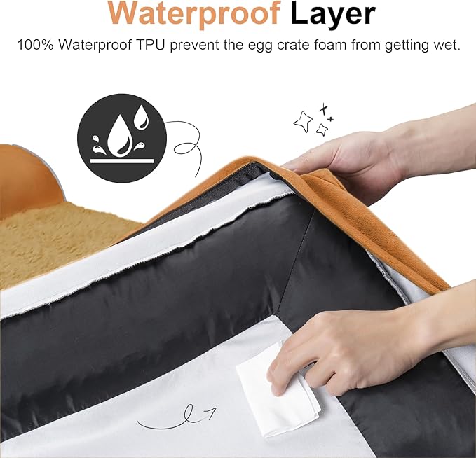 Large Dog Bed Orthopedic Washable: Beds Bolster XL Bed Big XLarge Dogs Egg - Image 4