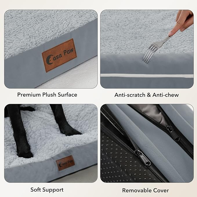 Orthopedic Dog Beds for Extra Large Dogs, Waterproof Egg Crate Foam XL Dog Bed - Image 7