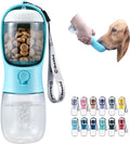 Dog Water Bottle with Food Container, Travel Puppy Water Bowl, Portable Pet by Cibaabo