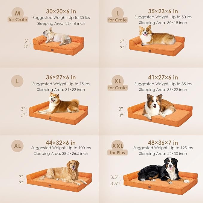 EHEYCIGA Extra Large Dog Bed Othorpedic, Memory Foam XL Dog Bed - Image 2