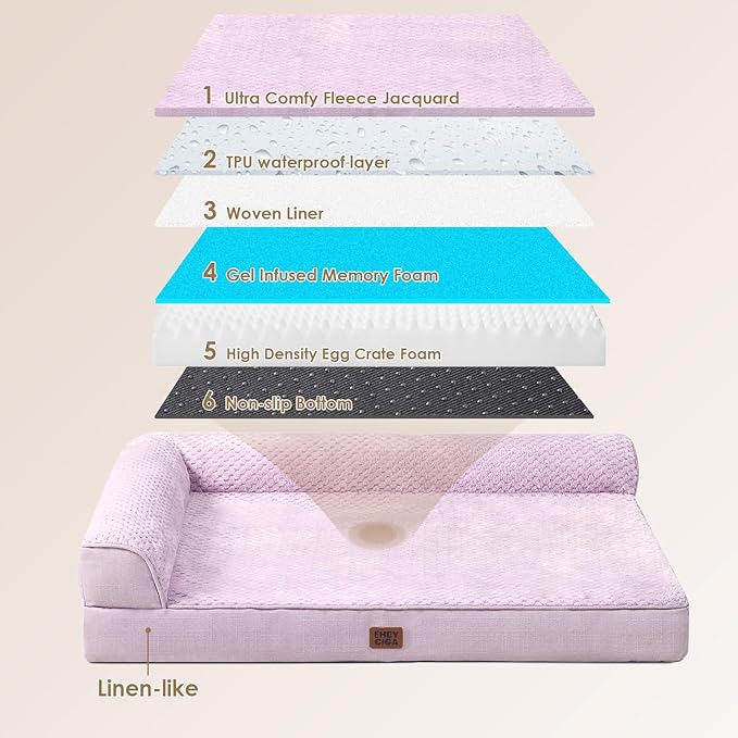 EHEYCIGA XXL Dog Bed Memory Foam, Orthopedic Giant Dog Bed Jumbo - Image 5