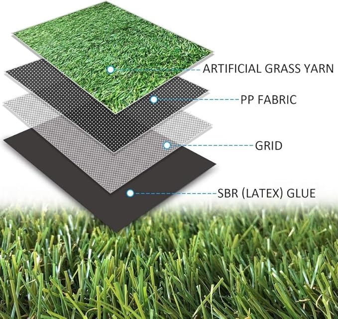 ALTRUISTIC Artificial Grass 2FTX2FT, Realistic Fake Grass Deluxe Turf Synthetic - Image 3
