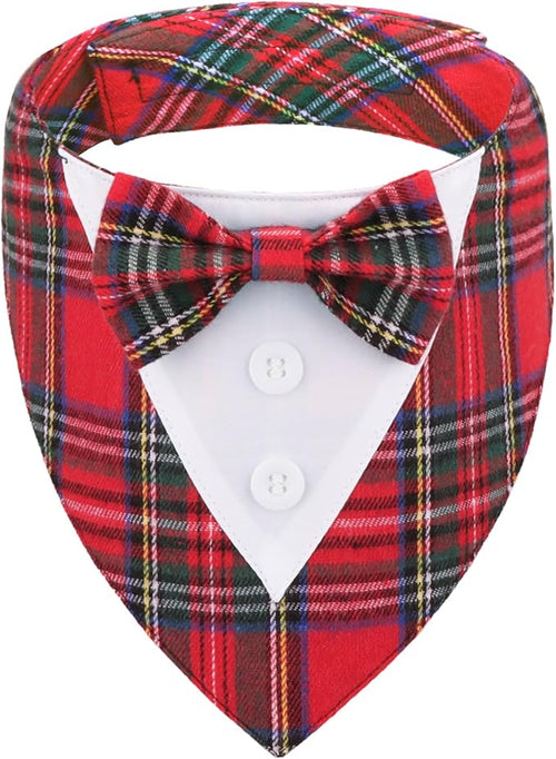 ADOGGYGO Christmas Dog Tuxedo Bandana, Adjustable Christmas Costume by ADOGGYGO