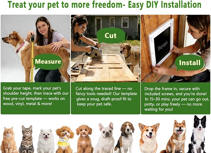 Dog Door Doggy Door Easy Install - Image 8