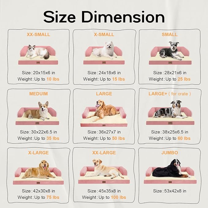 Small Dog Bed Orthopedic Washable Cat Bed Memory Foam Small Couch Sofa Indoor - Image 2