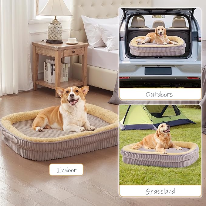 Orthopedic Dog Bed for Medium, Large Dogs Breeds, High Density Egg Crate Foam - Image 7