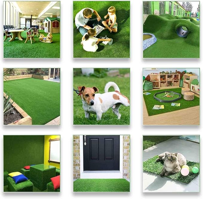 ALTRUISTIC Artificial Grass 3FTX8FT, Realistic Fake Grass Deluxe Turf Synthetic - Image 8