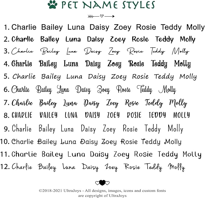 Ultra Joys Custom Personalized Pet ID Tag - Image 5