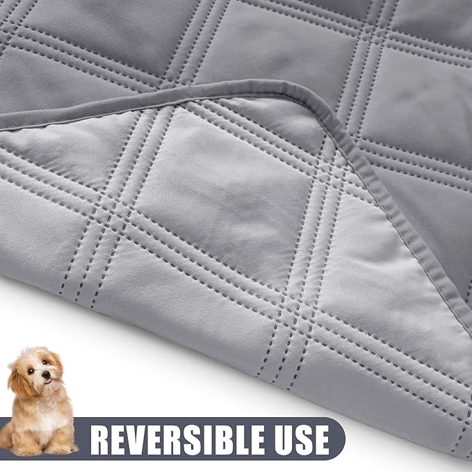 Smiry Waterproof Dog Bed Cover Blanket 82x82, Soft Reversible Pet Blanket - Image 3