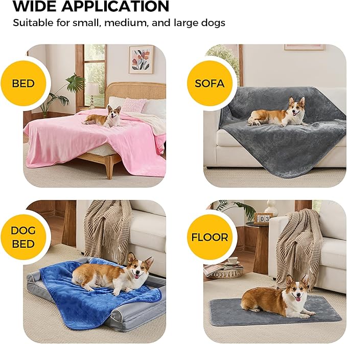 Sunheir Waterproof Blanket for Bed & Couch, Reversible Soft Sherpa Fleece - Image 4