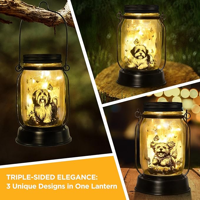 kyoryuger Shih Tzu Gifts for Women/Men Shih Tzu Solar Lanterns Dog Mom Birthday - Image 2