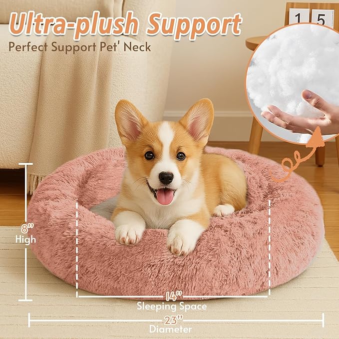JOLLYVOGUE Calming Dog Bed for Small Dogs - Image 5