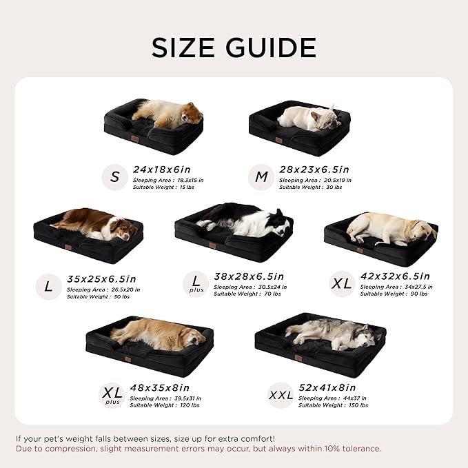 Bedsure Orthopedic Dog Bed Medium Size Dogs - Image 7