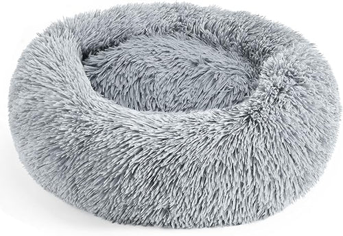 28in Large Dog Bed, Medium Size Dog and Cats, Calming Donut Bed by Hoewina