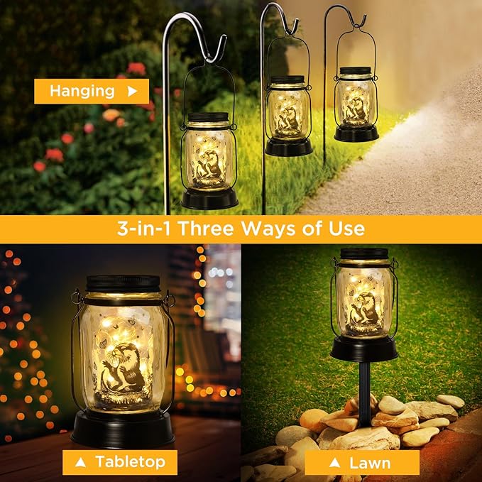 Otter Gifts for Women/Men River Otter Lovers Solar Lantern Mom Birthday - Image 5