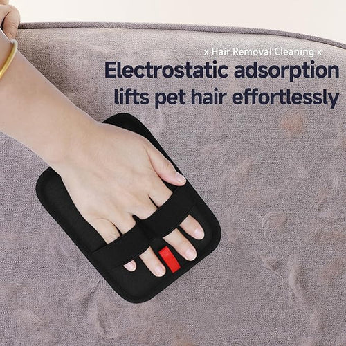 2-in-1 Pet Grooming Glove & Fabric Hair Remover - Image 2