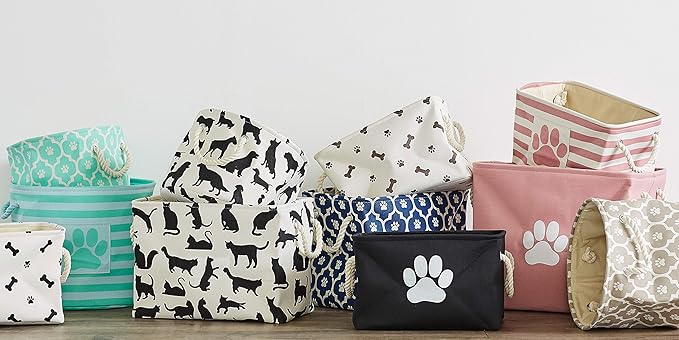 Bone Dry 6192 Pet Storage Collection Lattice Paw Print, Medium Round, Nautical - Image 7