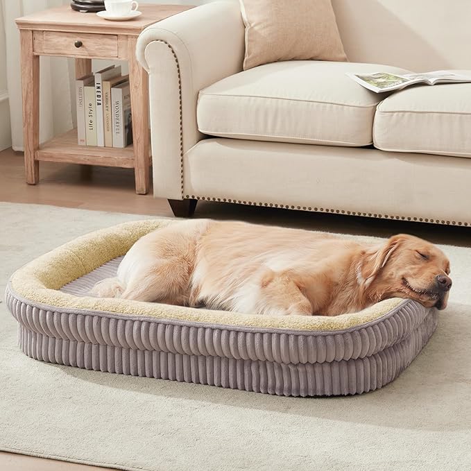 Orthopedic Dog Bed for Extra Large Dogs Breeds, High Density Egg Crate Foam Dog by DEBANGHOME