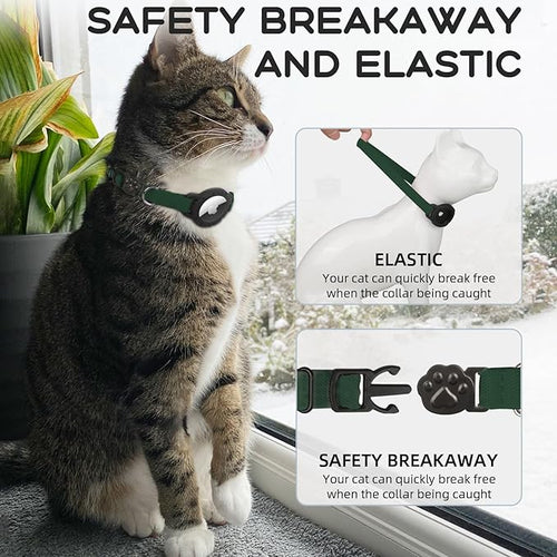 AirTag Cat Collars, Stretchy Collar - Image 2