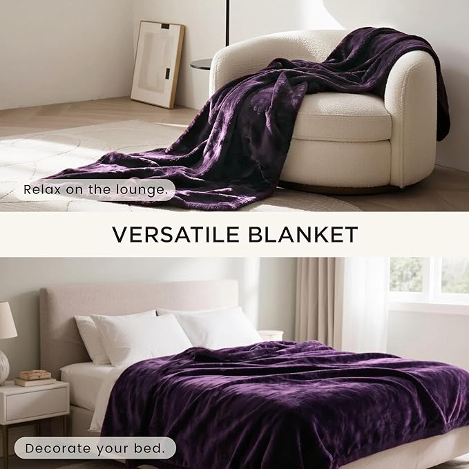 gogobunny Waterproof Bed Blanket, Reversible Sherpa Fleece Throw Blanket - Image 7
