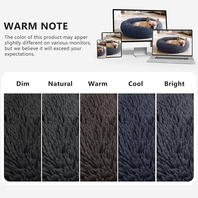 MIXJOY Orthopedic Dog Bed Comfortable Donut Cuddler Round Pet Beds Ultra Soft - Image 8