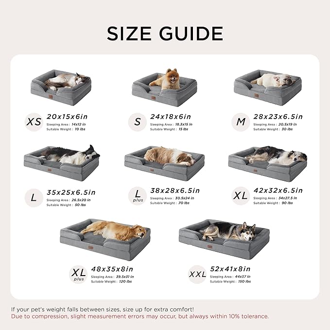 Bedsure Orthopedic Dog Bed for Medium Dogs - Image 7