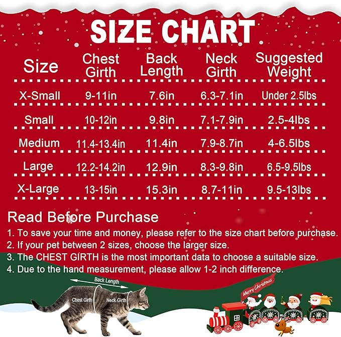 Dog Christmas Sweater Pet Winter Warm Coat Pajamas Small Dog Sweaters Christmas - Image 3