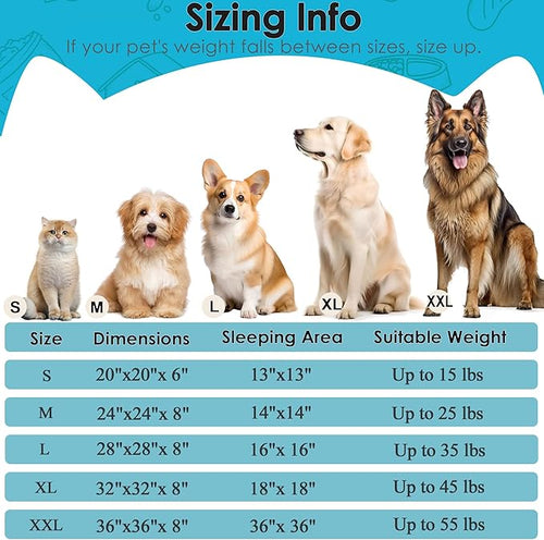 28in Large Dog Bed, Medium Size Dog and Cats, Calming Donut Bed - Image 2