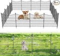 5 Panels No Dig Dog Fence Outdoor by OutdoorFence