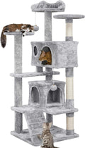 Yaheetech 54in Cat Tree Cat Tower w/Scratching Posts, Double Condos and by Yaheetech