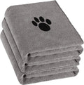 3 Pack Microfiber Dog Towels for Drying Dogs, Super Absorbent and Soft Pet by Puomue
