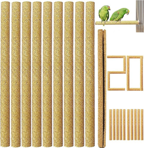 20Pcs Sand Perch Covers for Bird by Birheatry