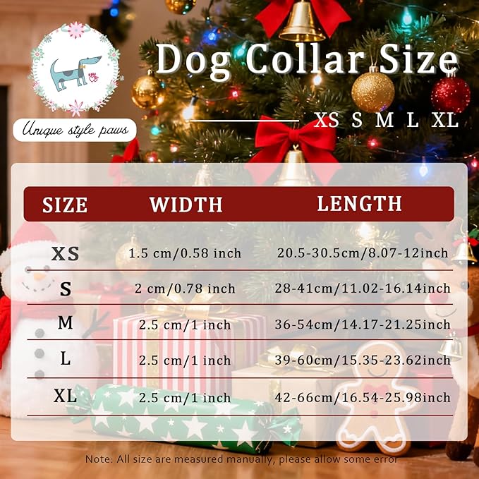 Christmas Dog Collar, Unique Style Paws Santa Claus Dog Collar - Image 6