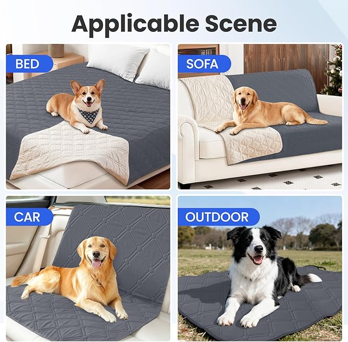 Waterproof Couch Covers for Pets, Waterproof Dog Bed Cover, Anti-Slip Soft Dog - Image 5