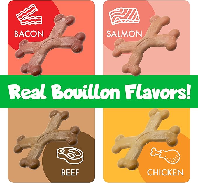 Chew’EMS X Bone Dog Chew Toy for Aggressive Chewers – Long-Lasting Chicken - Image 5