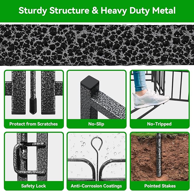 Heavy Duty Dog Playpen: 32 Steel Panels 40" Height, Square Steel Pipe - Image 7