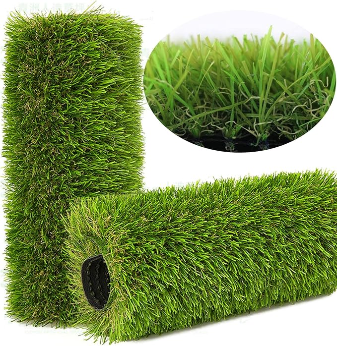 Artificial Grass Rug Outdoor Indoor 11FTX82FT Fake Grass Carpet Green Synthetic by NINXIANG