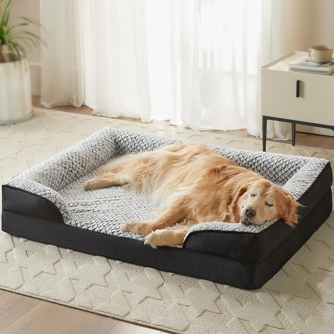 Orthopedic Dog Bed for Large Dogs, Egg Crate Foam Bed for Large Dogs, Equipped - Image 8