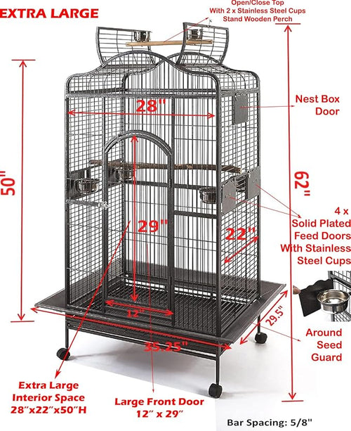 2 Color, Extra Large Wrought Iron Dome Top - Image 2