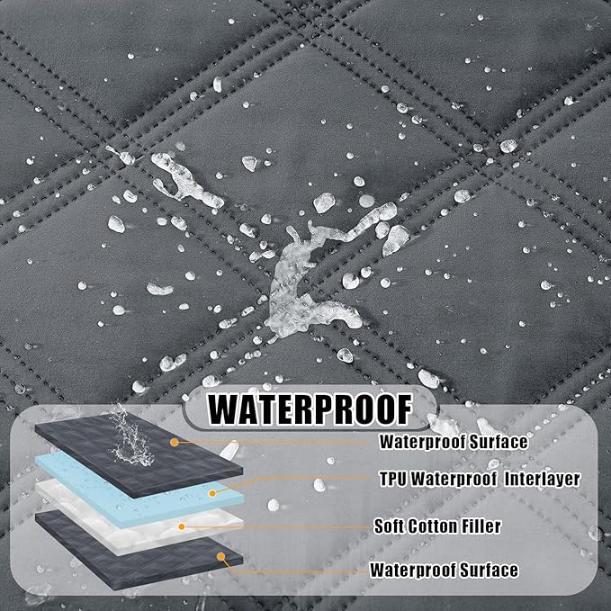 Smiry Waterproof Dog Bed Cover Blanket 40x70, Soft Reversible Pet Blanket - Image 2