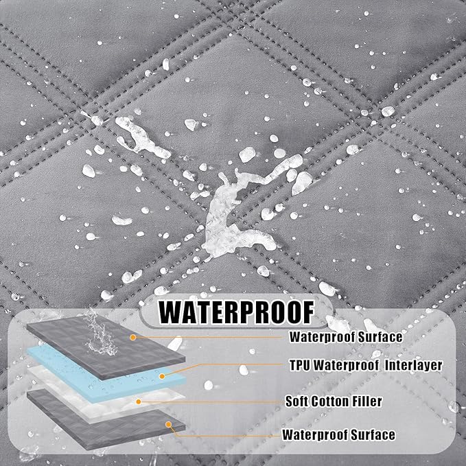 Smiry Waterproof Dog Bed Cover Blanket 40x90, Soft Reversible Pet Blanket - Image 2