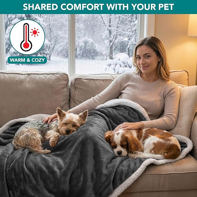 PetAmi Waterproof Dog Blanket for Medium Large Dog Puppy Cat Throw for Couch - Image 4