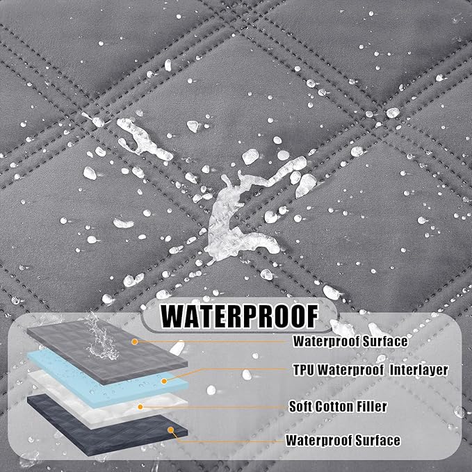 Smiry Waterproof Dog Bed Cover Blanket 40x70, Soft Reversible Pet Blanket - Image 2