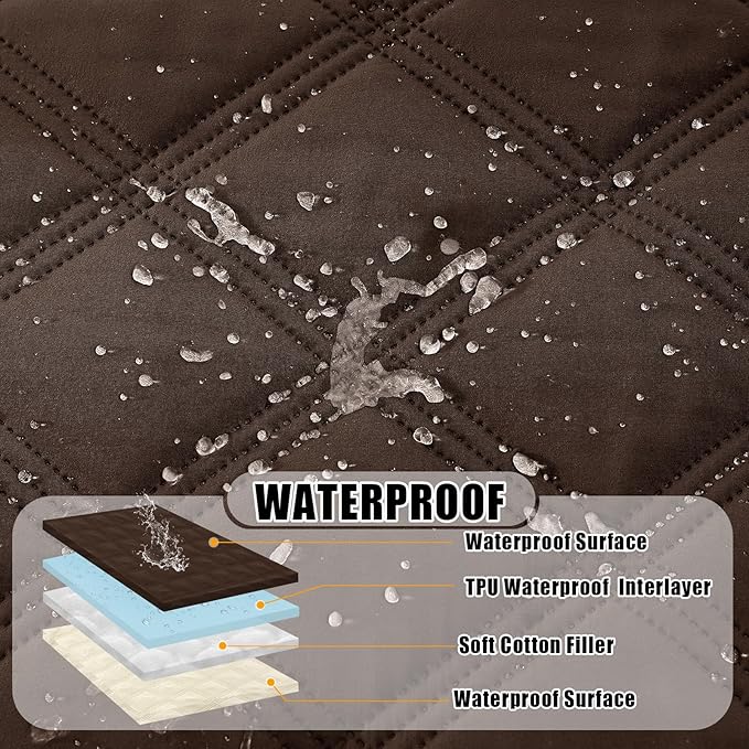 Smiry Waterproof Dog Bed Cover Blanket 40x80, Soft Reversible Pet Blanket - Image 2