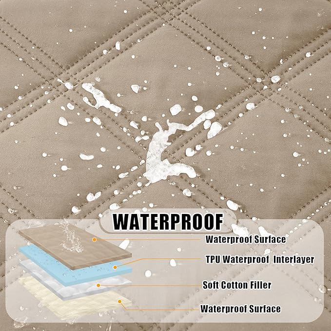 Smiry Waterproof Dog Bed Cover Blanket 82x102, Soft Reversible Pet Blanket - Image 2