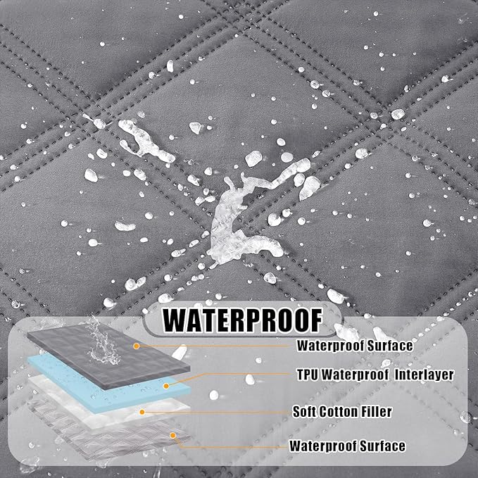 Smiry Waterproof Dog Bed Cover Blanket 40x70, Soft Reversible Pet Blanket - Image 2